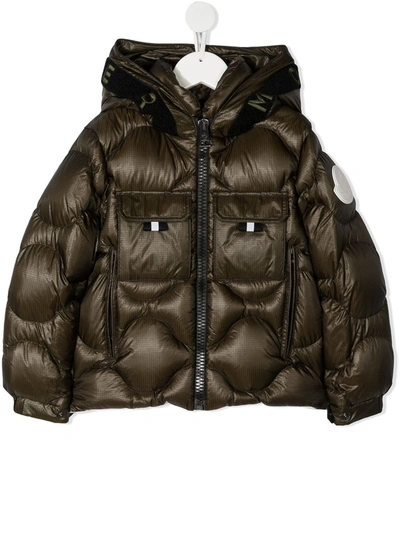Moncler Kids' Zonzo Down Padded Jacket In Green