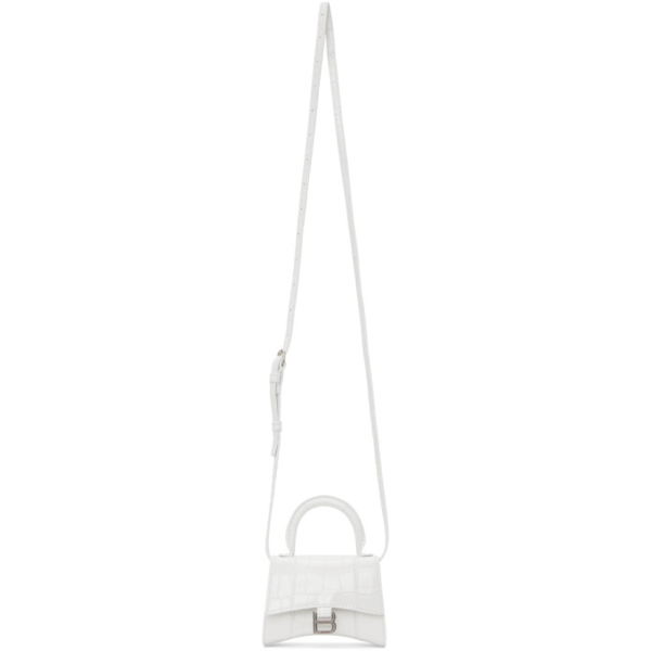 balenciaga white croc hourglass