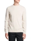 Theory Men's Hilles Crewneck Cashmere Sweater In Oatmeal