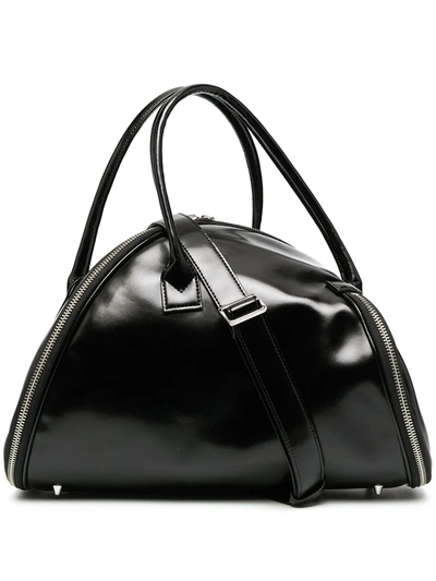 Junya Watanabe Asymmetric Zip Tote Bag In Black