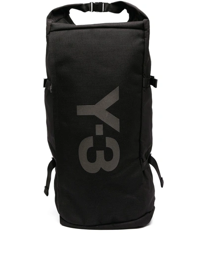 Y-3 Large Logo Backpack In Black