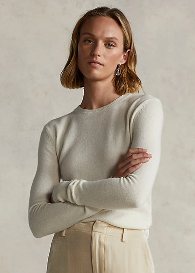 Ralph Lauren Washable Cashmere Sweater In Collection Camel Mel