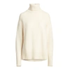 Ralph Lauren Wool-blend Turtleneck Sweater In Cream