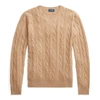 Ralph Lauren Cable-knit Cashmere Sweater In Luxury Beige Heather