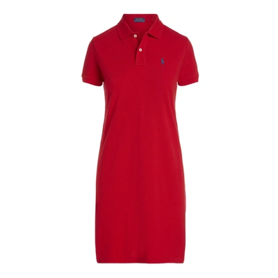 Ralph Lauren Cotton Mesh Polo Dress In Rl 2000 Red/c7998