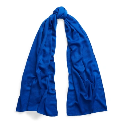 Polo Ralph Lauren Cashmere Scarf In Azure
