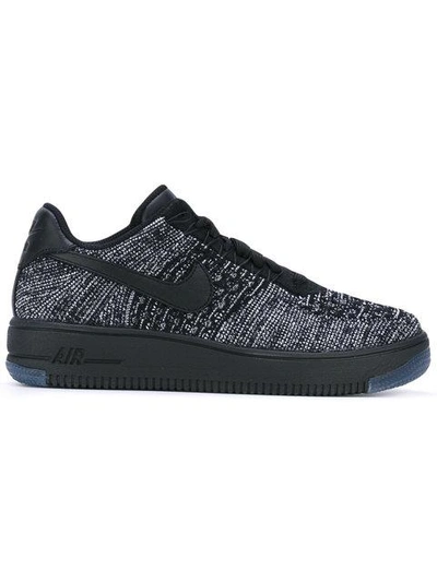 Nike Air Force 1 Ultra Flyknit Low Sneakers In Black/ Black/ White/ White