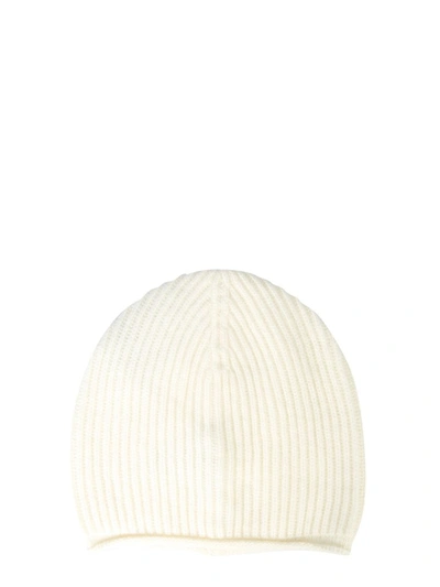 Woolrich Rib Knit Beanie In White