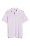 Peter Millar Dri-release Natural Touch Stripe Polo In Wild Lilac