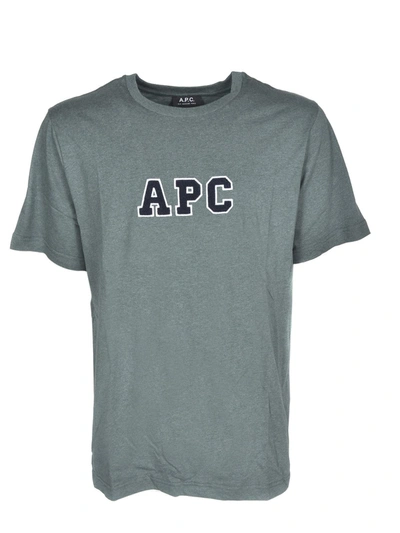 Apc Print T-shirt In Green