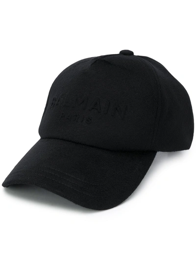 Balmain Adjustable Men's Hat Baseball Cap In Black