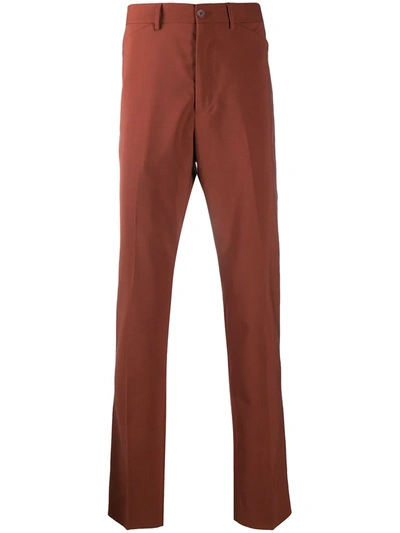 Paul Smith Mid-rise Tailored Trousers In Brown