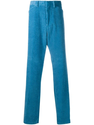 Paul Smith Straight-leg Corduroy Trousers In Blue