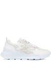 Date Fuga Pop Leather & Mesh High-top Sneakers In White