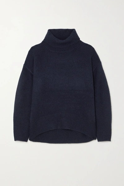 Arch4 World's End Cashmere Turtleneck Sweater In Blue