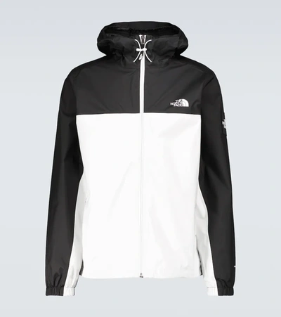 The North Face Mountain Q Shell Hooded Jacket In White