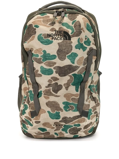 The North Face Vault Backpack In Khaki Camo-green
