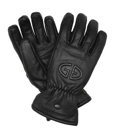 Goldbergh Freeze Leather Gloves In Black