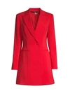 Jay Godfrey Ace Mini Tuxedo Dress In Bold Red