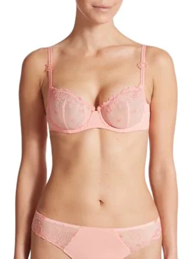 Simone Perele Delice Demi Bra In Peach Pink