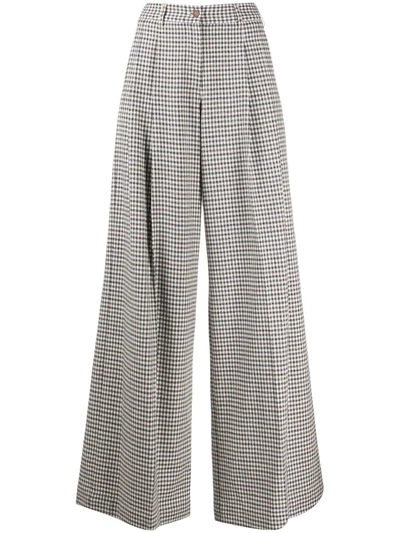 Jejia Plaid-check Trousers In White