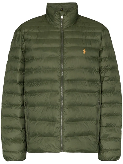 Polo Ralph Lauren Ultralight Quilted Recycled Polyester Jacket In Green