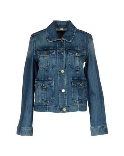 Michael Michael Kors Denim Trucker Jacket In Blue