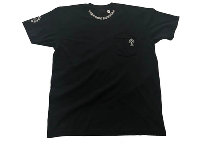 Pre-owned Chrome Hearts  Neck Logo T-shirt Black