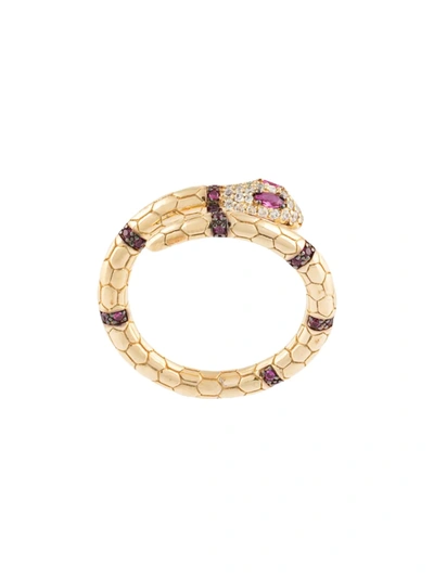 Apm Monaco Egyptian Tribute Serpent Wrap Ring In Gold