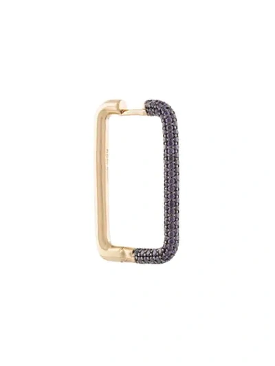 Apm Monaco Limited Edtion Fun Medium Rectangle Hoop Earring In Gold