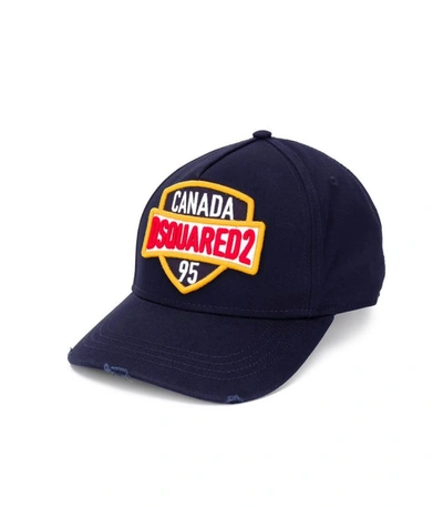 Dsquared2 Patch Navy Blue Baseball Cap