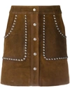 Golden Goose Artemide Skirt In Leather Color Leather In Tan