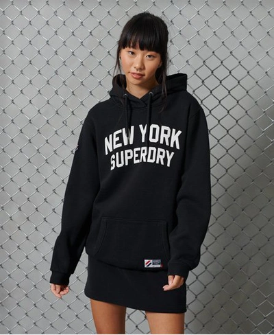 Superdry Women's Limited Edition City College Hoodie Black / Black 2