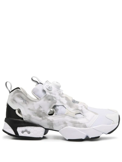 Reebok Instapump Fury Sneakers In White Nylon