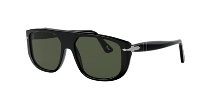 Persol Green Rectangular Unisex Sunglasses Po3261s 95/31 54
