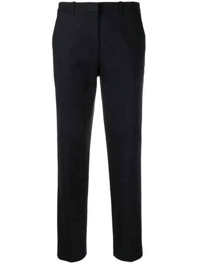 Emporio Armani Glitter Lurex Straight-leg Pant In Black