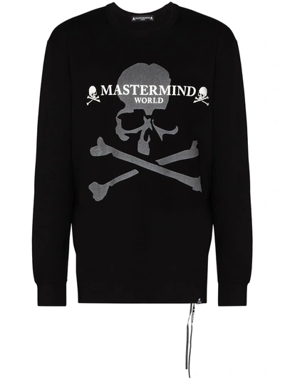 Mastermind Japan Logo-print Long-sleeve T-shirt In Black