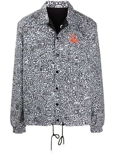 Puma Mr Doodle Reversible Jacket In White