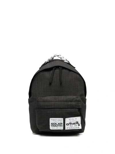 Eastpak X Raf Simons Pak'r® Xs Small Check Backpack In Steel Grey