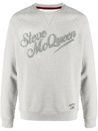 Barbour Cotton Steve Mcqueen Print Sweatshirt In Grey
