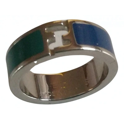 Pre-owned Fendi Sta Multicolour Steel Ring