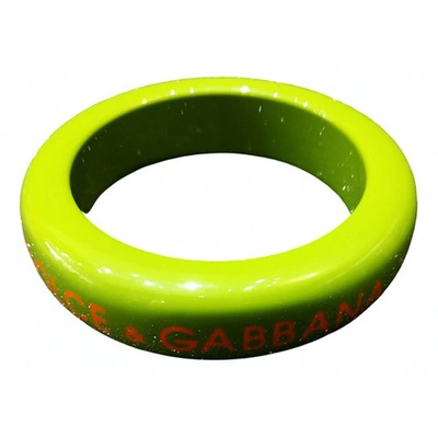 Pre-owned Dolce & Gabbana Green Plastic Bracelets