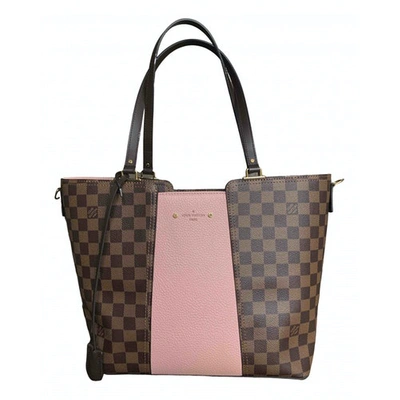 Pre-owned Louis Vuitton Jersey Cloth Tote In Pink