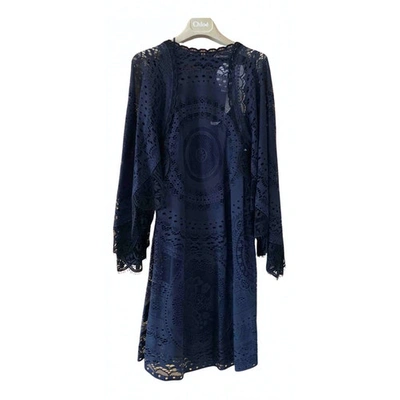 Pre-owned Chloé Dress In Blue