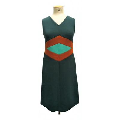 Pre-owned Marni Wool Mid-length Dress In Multicolour
