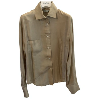 Pre-owned Paul Smith Silk Shirt In Camel
