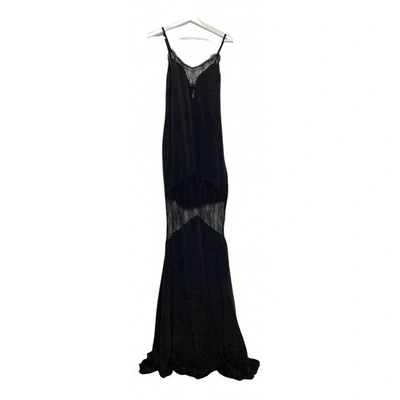 Pre-owned Stone Cold Fox Black Silk Dress