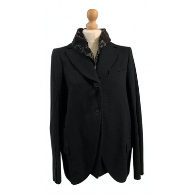 Pre-owned Antonio Marras Wool Short Waistcoat In Black
