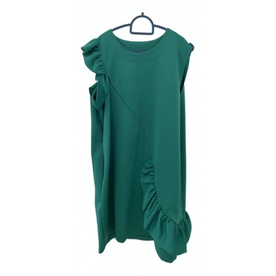 Pre-owned Msgm Mid-length Dress In Green