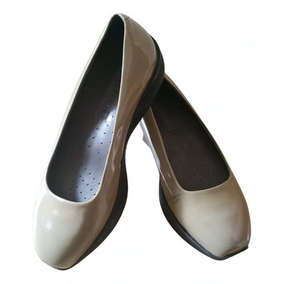 Pre-owned Fratelli Rossetti Patent Leather Ballet Flats In Grey